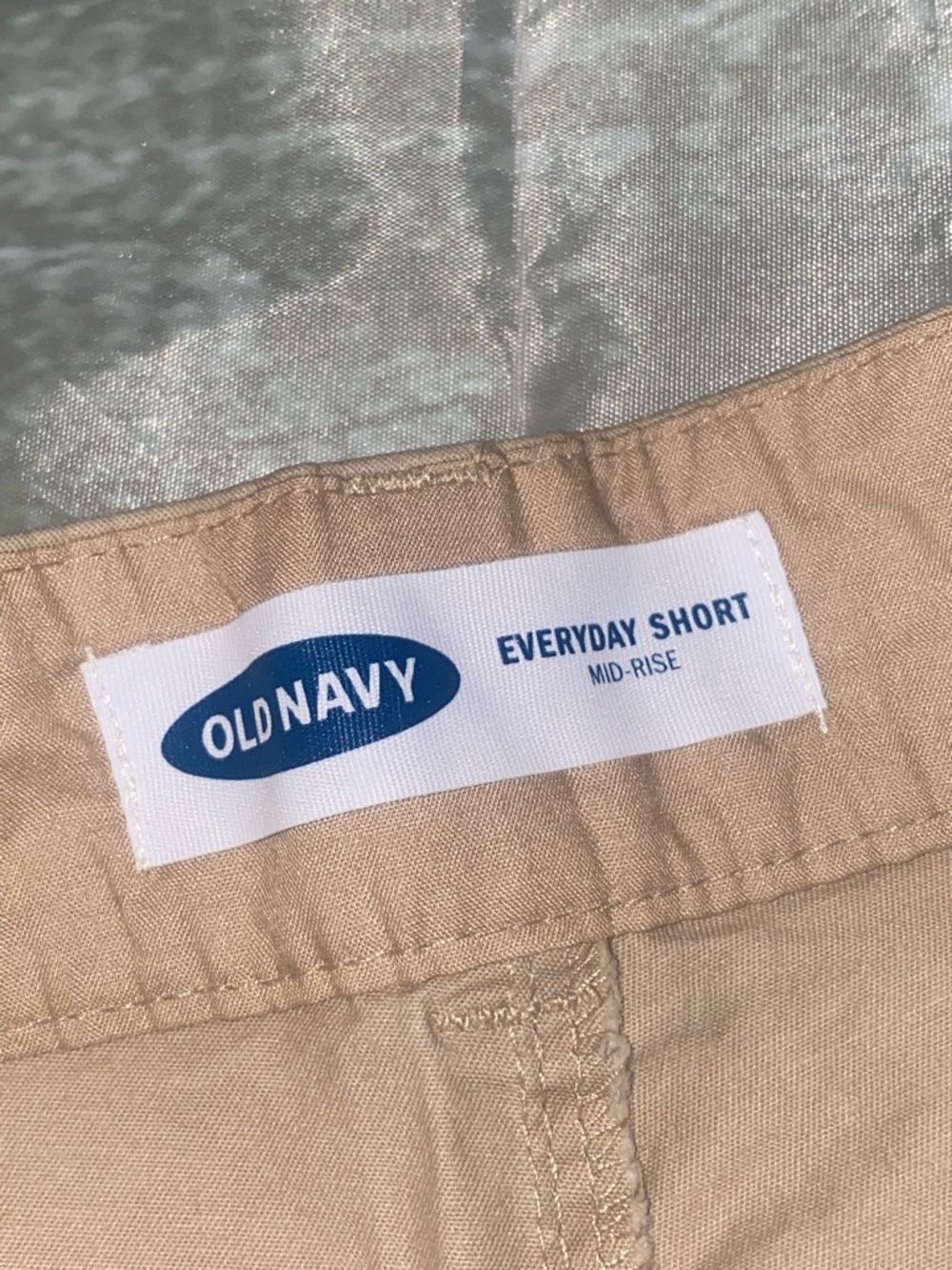 Old Navy Women’s Flat Front Shorts - Khaki - Picture 2 of 4